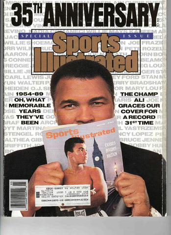 1989 Sports Illustrated Magazine 35th Anniversary Issue Muhammad Ali