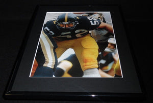 Mike Webster Framed 11x14 Photo Display Steelers vs Saints