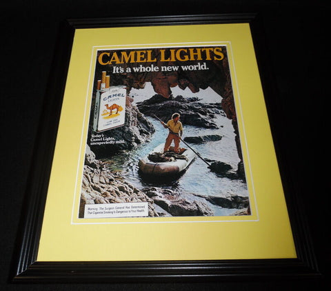 1984 Camel Lights Cigarettes Framed 11x14 ORIGINAL Vintage Advertisement