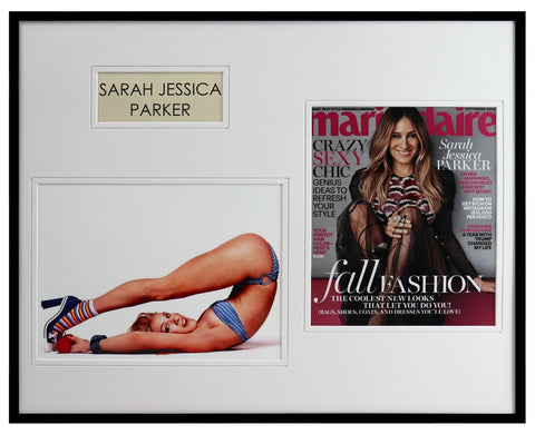 Sarah Jessica Parker Signed Framed 16x20 Photo Set AW Sex & The City