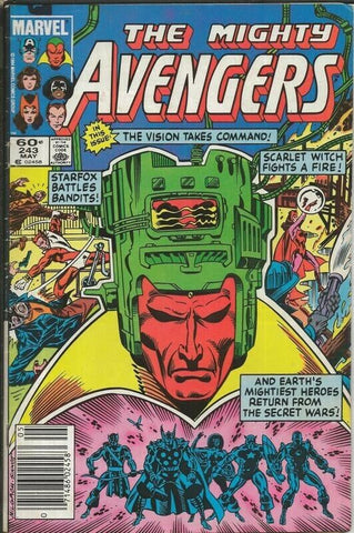 Avengers #243 ORIGINAL Vintage 1984 Marvel Comics Vision