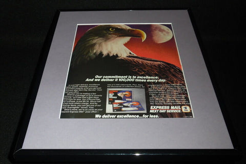 1984 USPS US Mail Eagle 11x14 Framed ORIGINAL Advertisement 