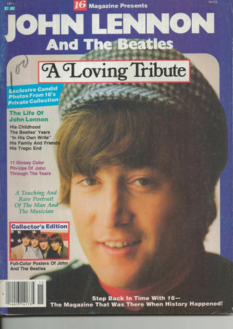 ORIGINAL Vintage 1981 16 Magazine John Lennon A Loving Tribute