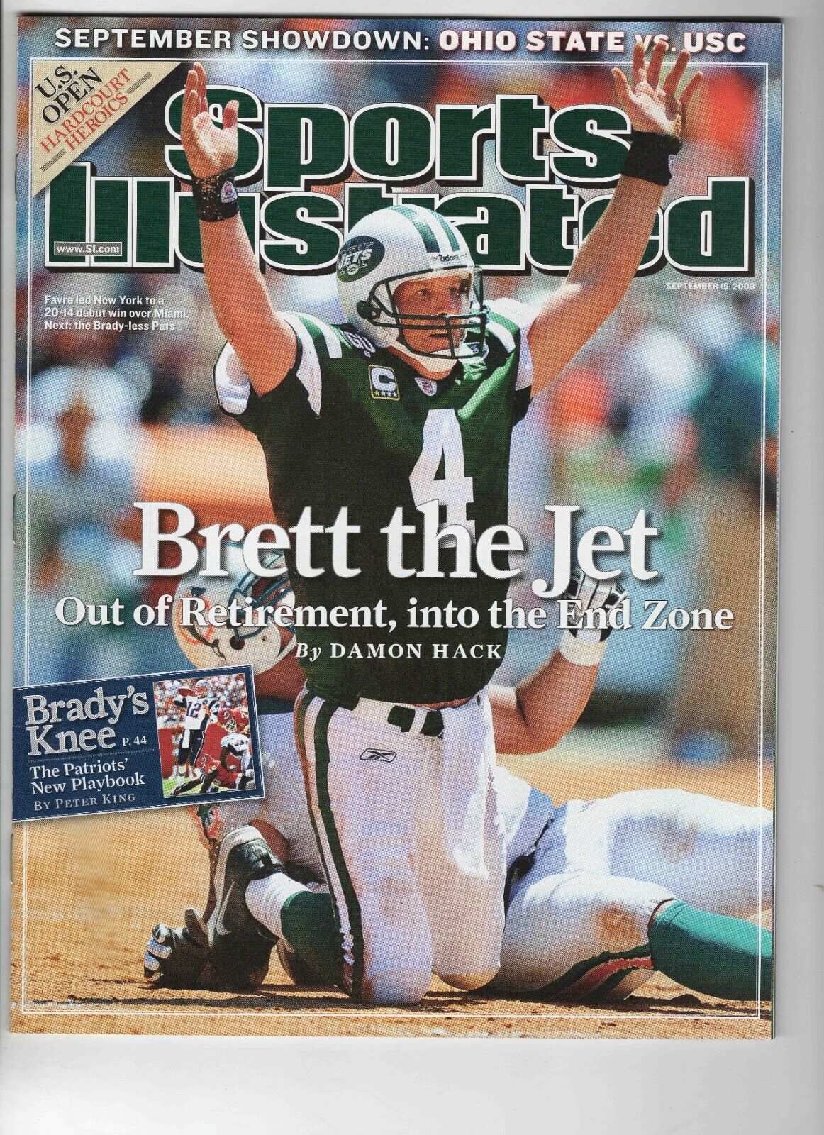 Sep 15 2008 Sports Illustrated Magazine Brett Favre Packers