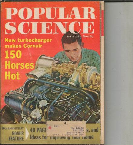 Popular Science Magazine ORIGINAL Vintage Apr 1962 90th Anniversary