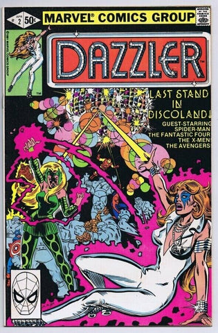 Dazzler #2 ORIGINAL Vintage 1981 Marvel Comics GREAT Discoland Cover Spider-Man