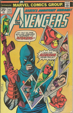 Avengers #145 ORIGINAL Vintage 1976 Marvel Comics The Assassin Vision Thor