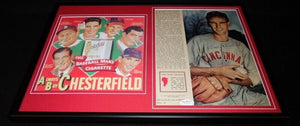 Ewell Blackwell Signed Framed 12x18 Photo Set JSA Reds