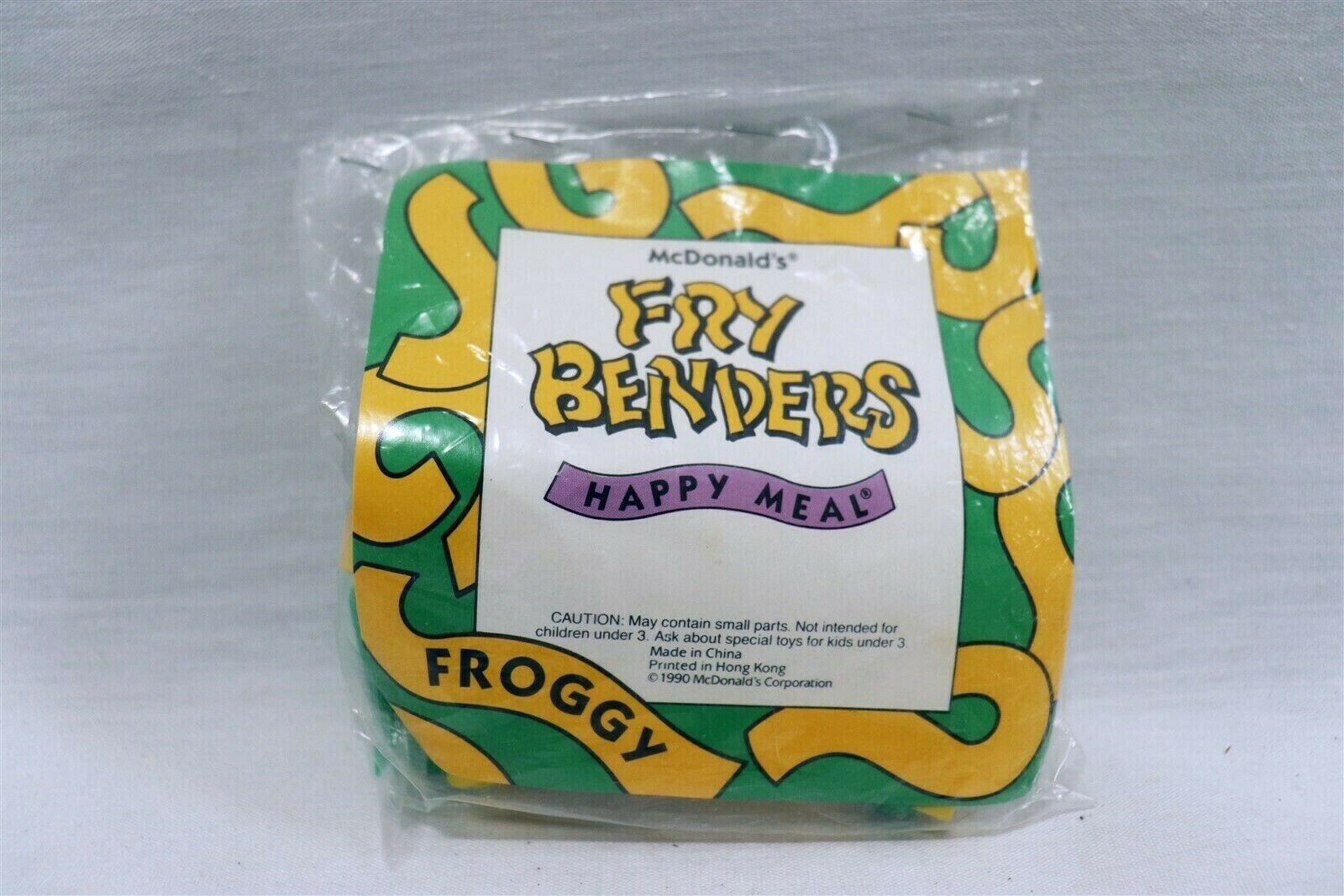 VINTAGE SEALED 1990 McDonald's Fry Benders Froggy Toy