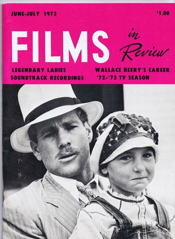 ORIGINAL Vintage June 1973 Films in Review Magazine Wallace Beery