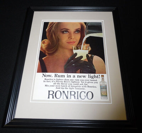 1965 Ronrico Puerto Rican Rum Framed 11x14 ORIGINAL Advertisement