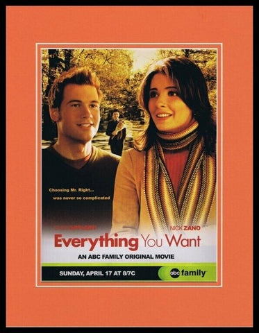 Everything You Want 2005 ABCF Framed 11x14 ORIGINAL Advertisement Shiri Appleby