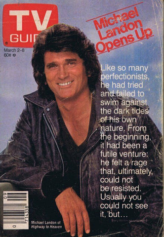 ORIGINAL Vintage March 2 1985 TV Guide Magazine No Label Michael Landon