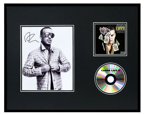 French Montana Signed Framed 16x20 CD & Photo Display AW