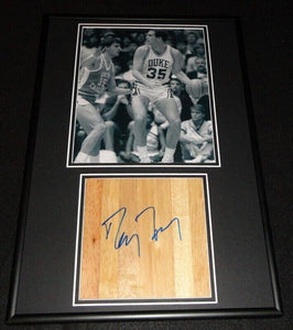 Danny Ferry Signed Framed 12x18 Floorboard + Photo Display Duke