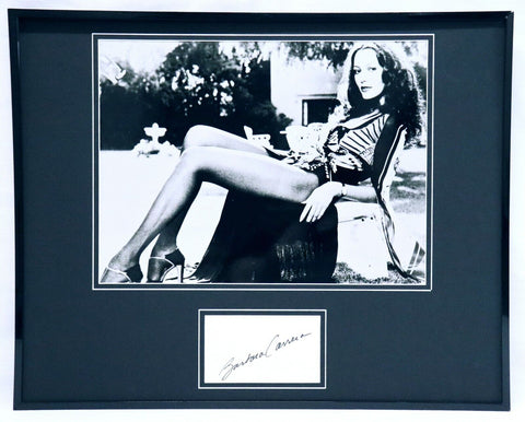 Barbara Carrera Signed Framed 16x20 Photo  Display James Bond Girl