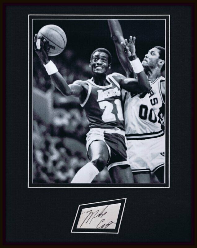 Michael Cooper Signed Framed 11x14 Photo Display Lakers