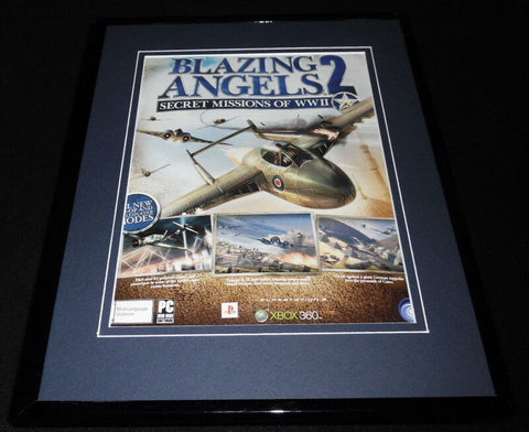 Blazing Angels 2 2007 XBox Framed 11x14 ORIGINAL Vintage Advertisement