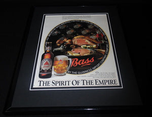 1985 Guinness Bass Ale Framed 11x14 ORIGINAL Advertisement