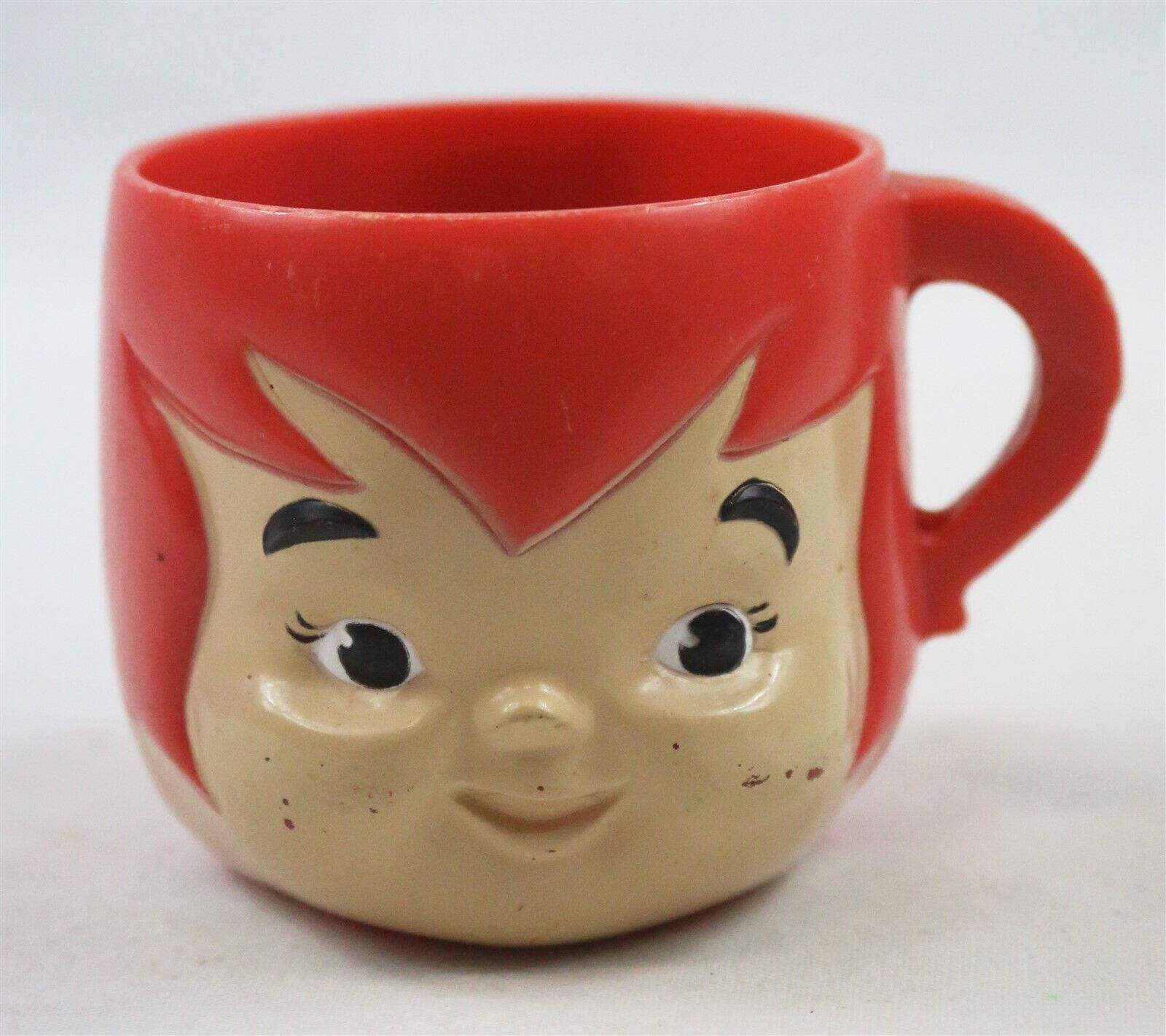 VINTAGE 1970s Flintstones Vitamins Pebbles Plastic Mug