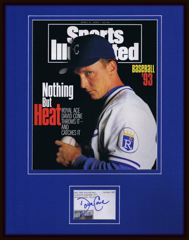 David Cone Signed Framed 11x14 Sports Illustrated 1993 Cover Display Royals