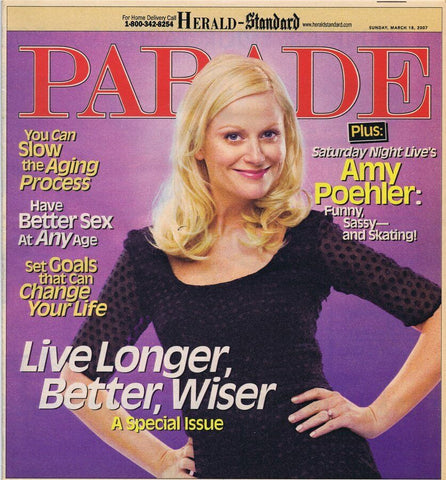 ORIGINAL Vintage Parade Magazine March 18 2007 Amy Poehler