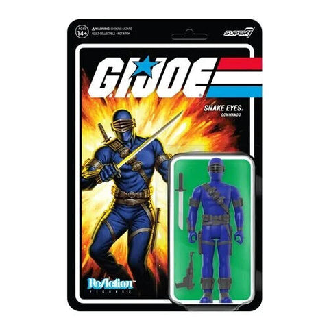 NEW 2022 Super7 G.I. Joe Snake Eyes (Recolor) ReAction Action Figure