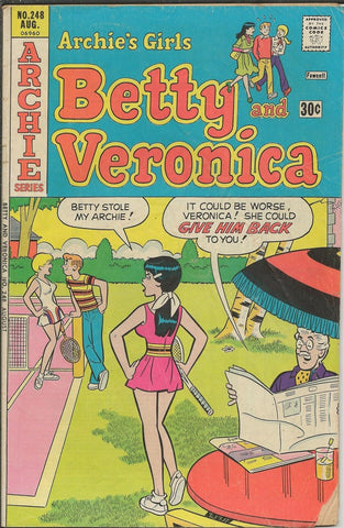 Archie's Girls Betty and Veronica #248 ORIGINAL Vintage 1976 Archie Comics GGA