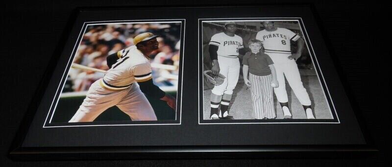 Roberto Clemente Framed 12x18 Photo Set Pirates w/ Willie Stargell