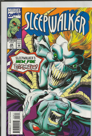 Sleepwalker #28 ORIGINAL Vintage 1993 Marvel Comics 