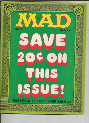 Mad Magazine #237 ORIGINAL Vintage 1983