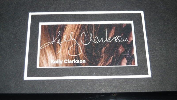 Kelly Clarkson Facsimile Signed Framed 2007 Blender Magazine Display