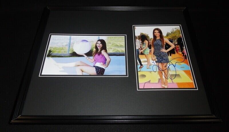 Victoria Justice Signed Framed 16x20 Photo Set Victorious Eye Candy Zoey 101