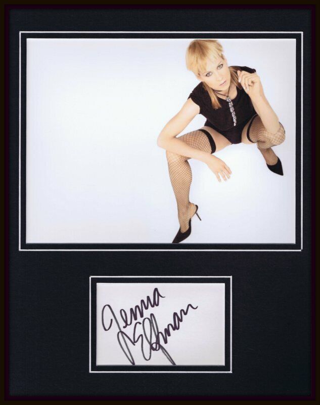 Jenna Elfman Signed Framed 11x14 Stockings Heels Photo Display Dharma & Greg