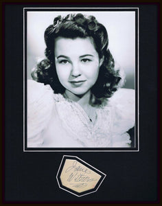 Jane Withers Vintage Signed Framed 11x14 Photo Display 