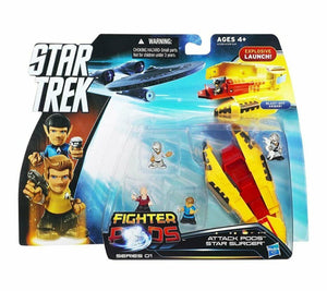 NEW SEALED 2013 Star Trek Fighter Pods Attack Star Surger Figure Set