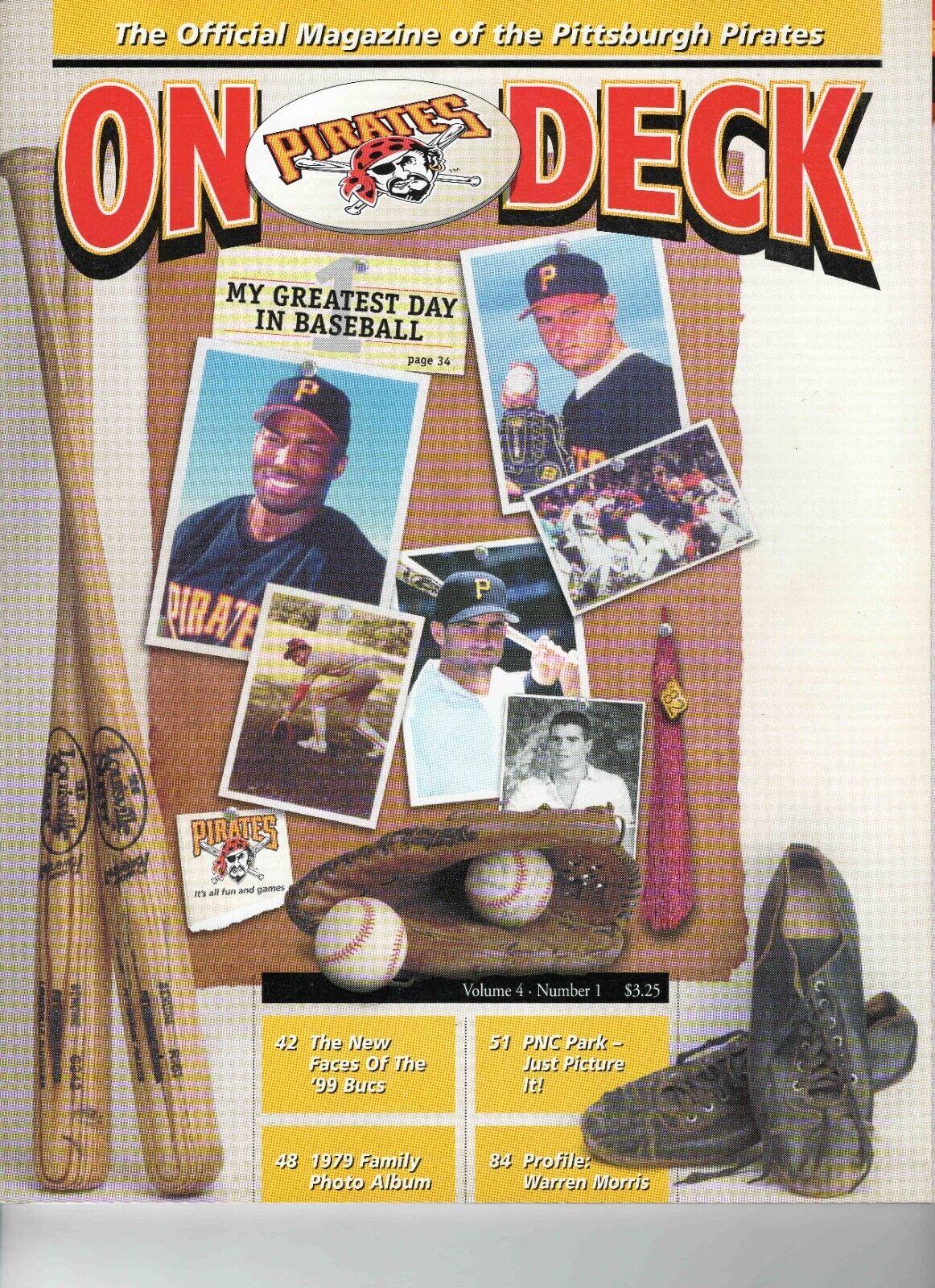 VINTAGE 1999 Pittsburgh Pirates On Deck Magazine Kevin Young