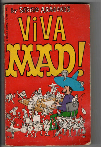 VINTAGE 1968 Viva Mad Sergio Aragones Paperback Book