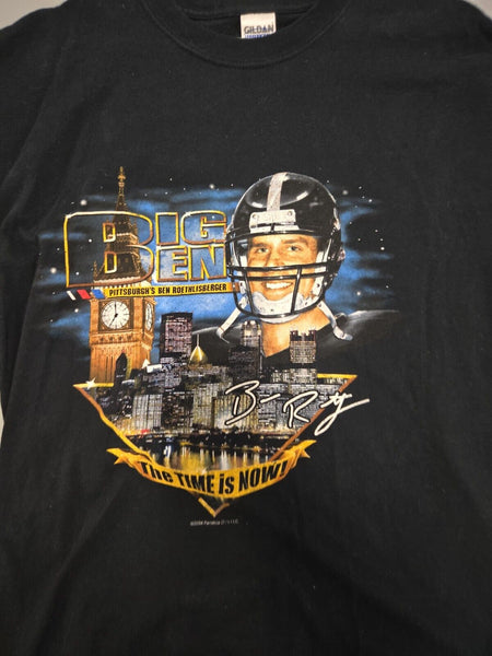 VINTAGE 2004 Big Ben Roethlisberger ROOKIE T-Shirt Fanatics XL Steelers