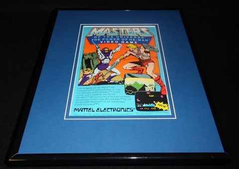 Masters of the Universe 1984 Atari 11x14 Framed ORIGINAL Vintage Advertisement