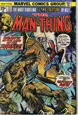 Man Thing #13 ORIGINAL Vintage 1975 Marvel Comics Horror