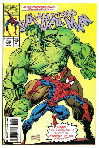 Amazing Spider-Man #382 VINTAGE 1993 Marvel Comics Hulk