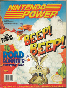 Vintage 1992 Nintendo Power Magazine #41 Road Runner / Lost Vikings Poster