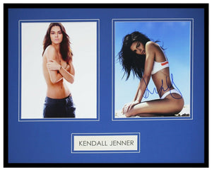 Kendall Jenner Signed Framed 16x20 Bikini Photo Display