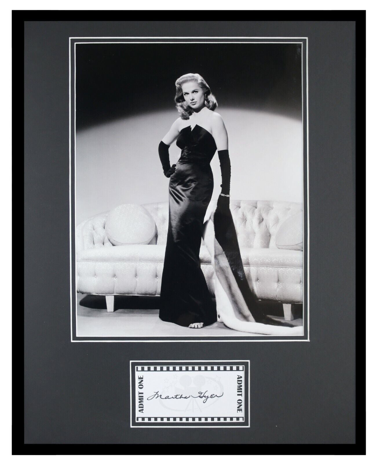 Martha Hyer Signed Framed 16x20 Photo Display