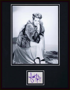 Janis Paige Signed Framed 11x14 Photo Display 