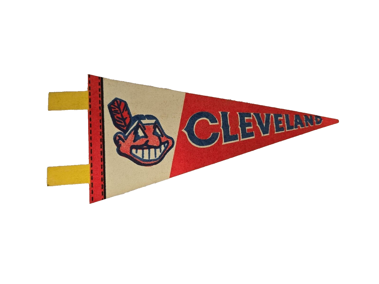 VINTAGE 1970s Cleveland Indians Mini Pennant