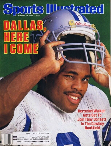 ORIGINAL Vintage Aug 18 1986 Sports Illustrated Herschel Walker Cowboys