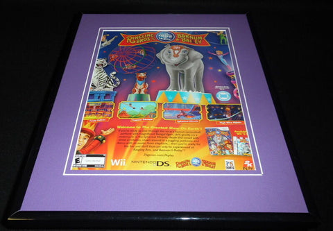 Ringling Bros Barnum Bailey Circus 2006 Wii Framed 11x14 ORIGINAL Advertisement