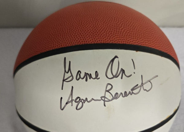 Agnus Berenato Signed Full Size Wilson Autograph Basketball Pitt All Time Wins